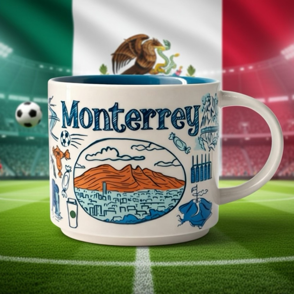 Rare Starbucks Coffee Mug - 2019 Been There Series Monterrey, Mexico 🇲🇽 NWOB